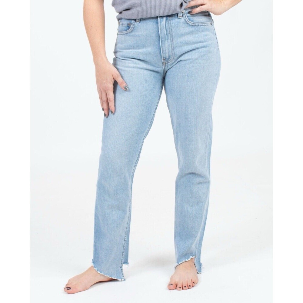 Reformation Step Hem Size 25 Light wash Blue Jeans